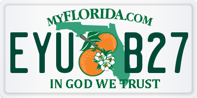 FL license plate EYUB27