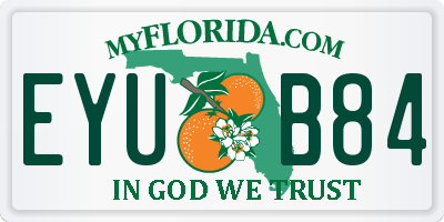 FL license plate EYUB84