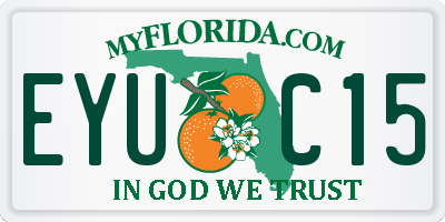 FL license plate EYUC15