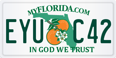 FL license plate EYUC42