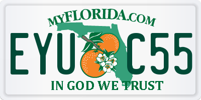FL license plate EYUC55