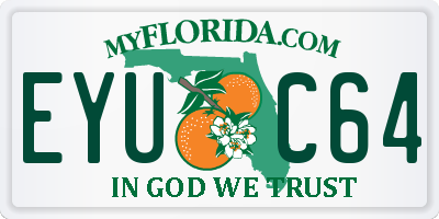FL license plate EYUC64