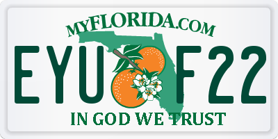 FL license plate EYUF22