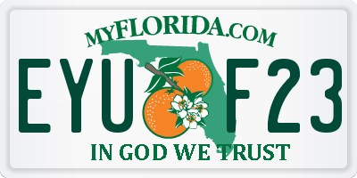 FL license plate EYUF23