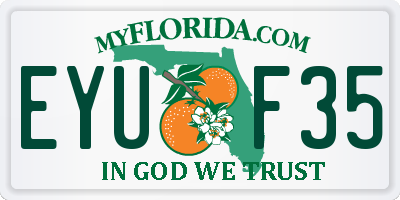 FL license plate EYUF35