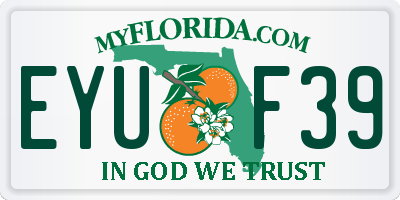 FL license plate EYUF39