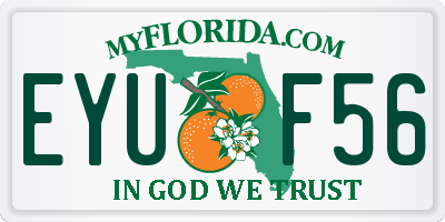 FL license plate EYUF56