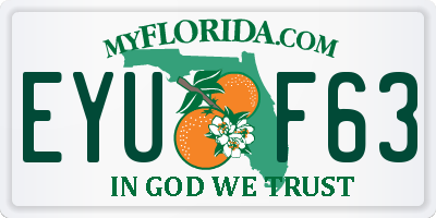 FL license plate EYUF63