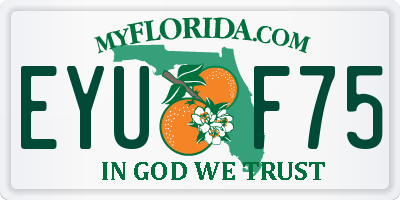 FL license plate EYUF75