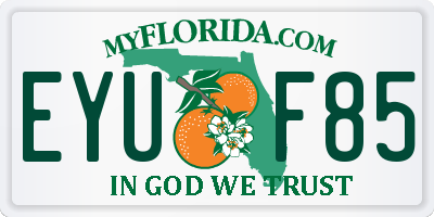 FL license plate EYUF85