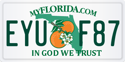 FL license plate EYUF87