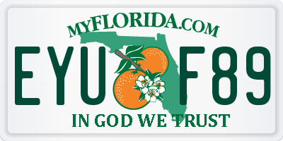 FL license plate EYUF89