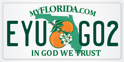FL license plate EYUG02