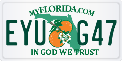 FL license plate EYUG47