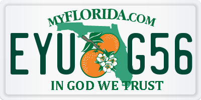 FL license plate EYUG56