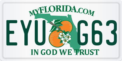 FL license plate EYUG63