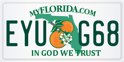 FL license plate EYUG68