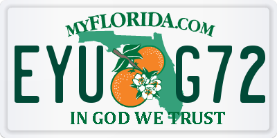 FL license plate EYUG72