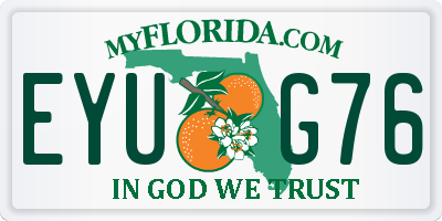 FL license plate EYUG76