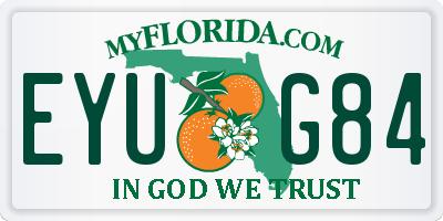 FL license plate EYUG84