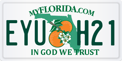 FL license plate EYUH21