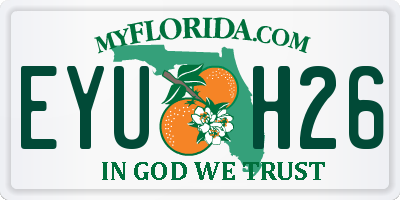 FL license plate EYUH26