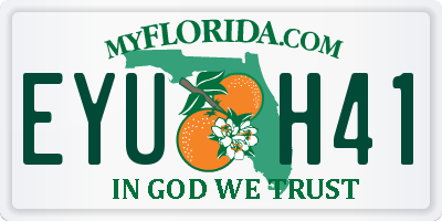 FL license plate EYUH41