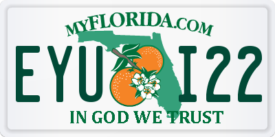 FL license plate EYUI22