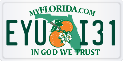 FL license plate EYUI31