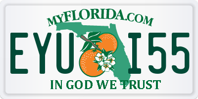 FL license plate EYUI55
