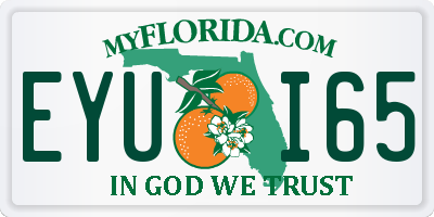FL license plate EYUI65