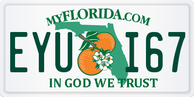 FL license plate EYUI67