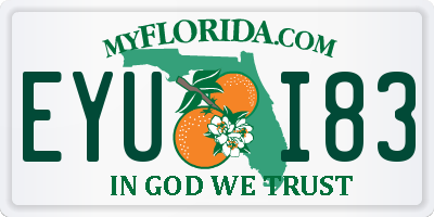 FL license plate EYUI83