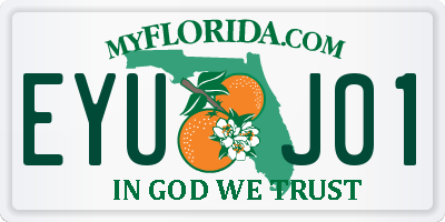 FL license plate EYUJ01