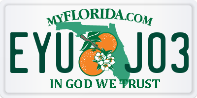 FL license plate EYUJ03