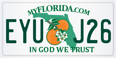 FL license plate EYUJ26