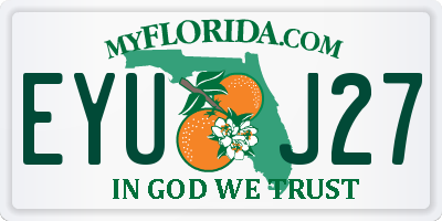 FL license plate EYUJ27