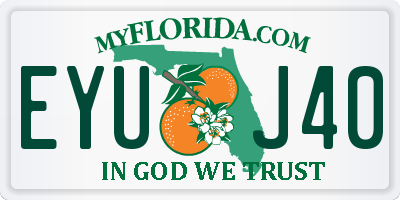 FL license plate EYUJ40