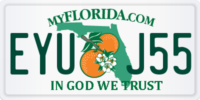 FL license plate EYUJ55