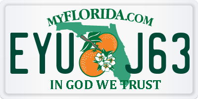 FL license plate EYUJ63
