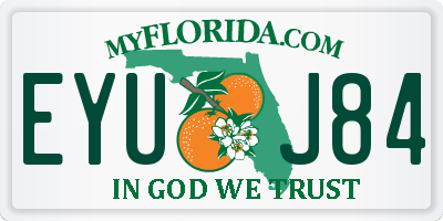FL license plate EYUJ84