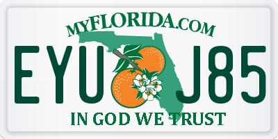 FL license plate EYUJ85