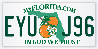 FL license plate EYUJ96