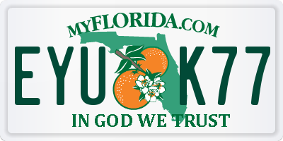 FL license plate EYUK77