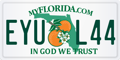 FL license plate EYUL44