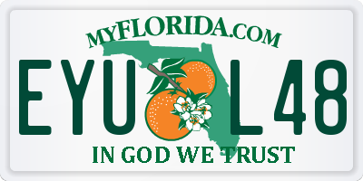 FL license plate EYUL48