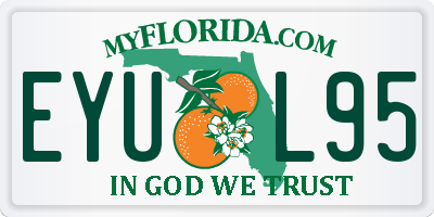 FL license plate EYUL95