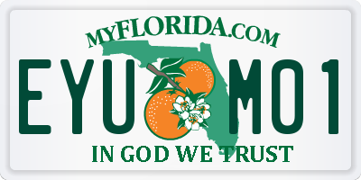 FL license plate EYUM01