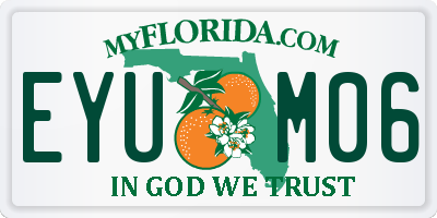 FL license plate EYUM06