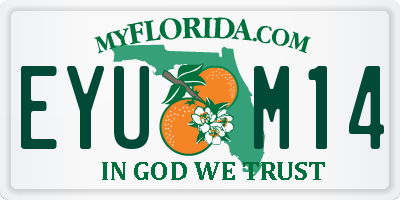 FL license plate EYUM14